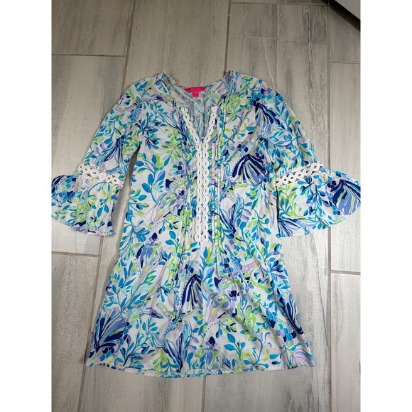 Dresses & Skirts - Lilly Pulitzer Hollie Tunic Dress Resort White Shell Beach Size Small